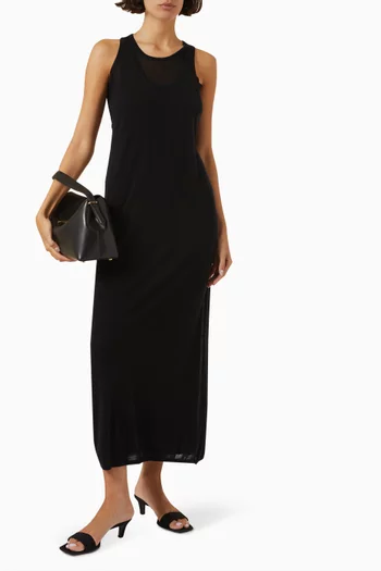 Layered Tank Dress in Lyocell-cashmere Knit