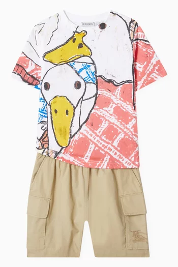 Cargo Shorts in Cotton-twill
