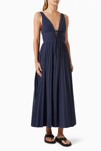 Stephanie Midi Dress in Cotton Blend