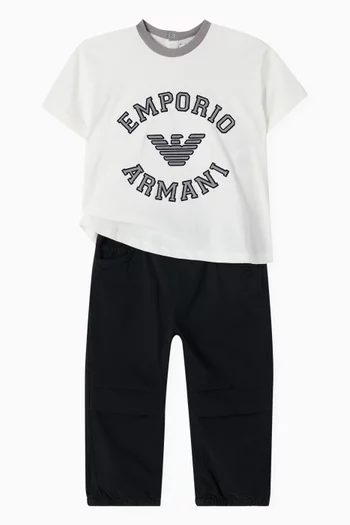 Pants in Cotton-denim