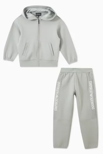 EA Logo Tracksuit Set in Cotton Blend