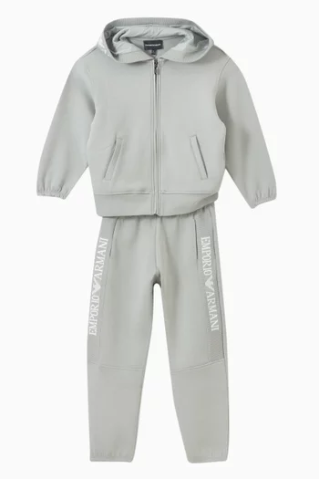 EA Logo Tracksuit Set in Cotton Blend