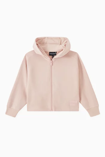 Logo Patch Hoodie in Modal-blend