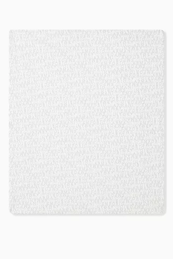 EA Logo Padded Blanket in Cotton-jersey