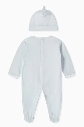 Eagle Jumpsuit & Beanie Set in Cotton