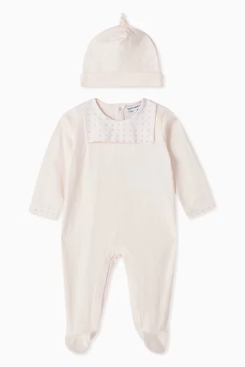 Eagle Jumpsuit & Beanie Set in Cotton