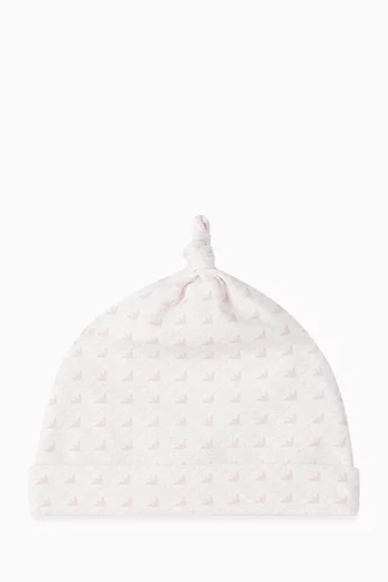 All-over Micro-eagle Logo Beanie