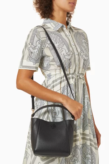 Small Mcgraw Bucket Bag in Pebbled Leather