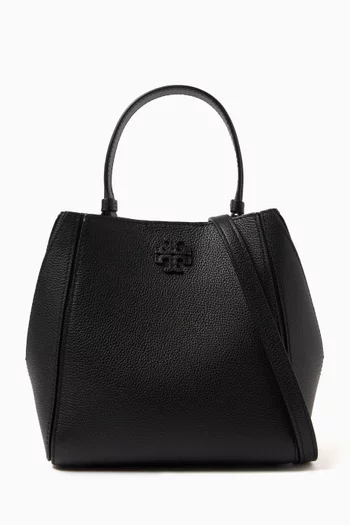 Small Mcgraw Bucket Bag in Pebbled Leather