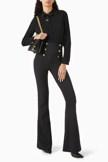 Bow Top in Stretch Georgette