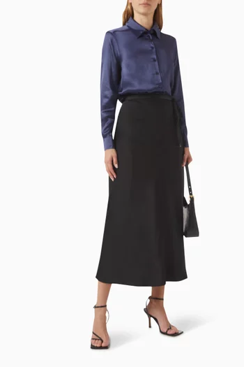 Sifone Button-up Shirt in Silk-blend