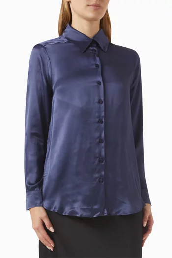 Sifone Button-up Shirt in Silk-blend