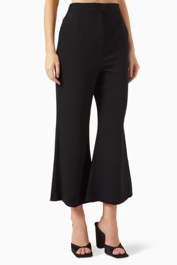 Ghiera Flared Pants in Crepe