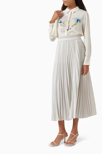 Agente1 Pleated Maxi Skirt