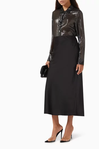 Aller Shirt in Shiny Viscose-blend