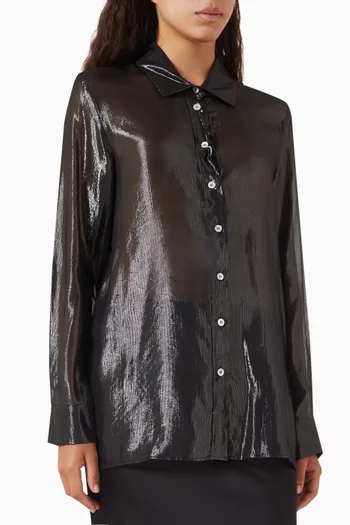 Aller Shirt in Shiny Viscose-blend