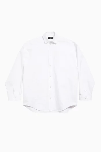 Unisex Outerwear Large Fit Shirt in Cotton