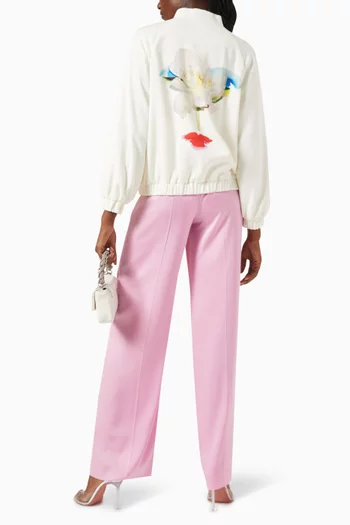 Floral-print Zip Jacket
