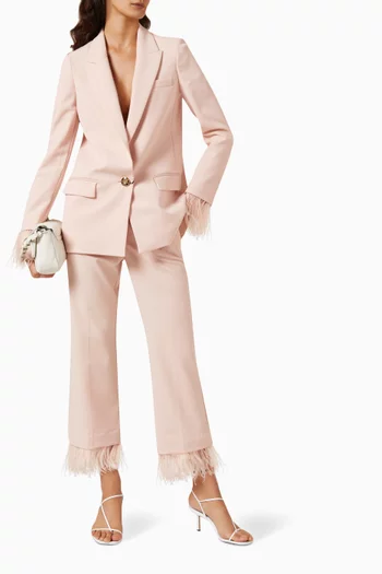 Mogol Feather-cuffs Blazer