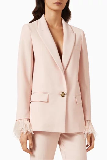 Mogol Feather-cuffs Blazer