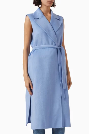 Mano Sleeveless Coat in Wool Blend