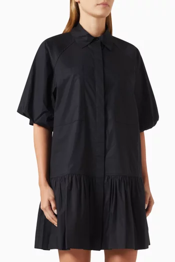 Crissy Mini Dress in Cotton Poplin