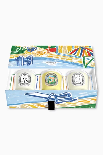 Figuier, Cyprès & Citronnelle Candle Set, 3 x 70g