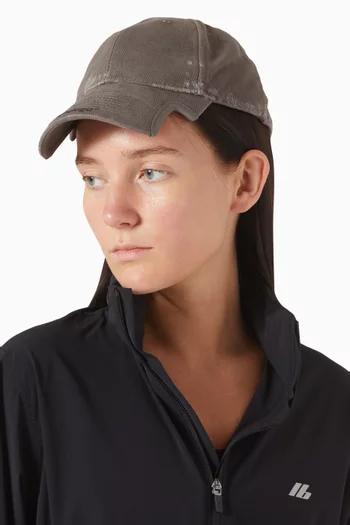 Logo-embroidered Cap in Cotton Drill