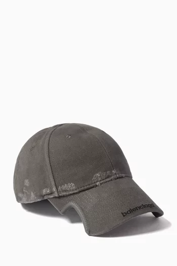 Logo-embroidered Cap in Cotton Drill