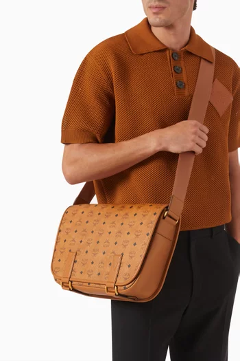 Medium Aren Messenger Bag in Visetos