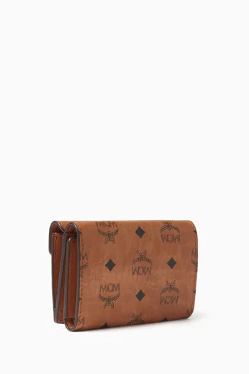 Small Trifold Wallet in Visetos