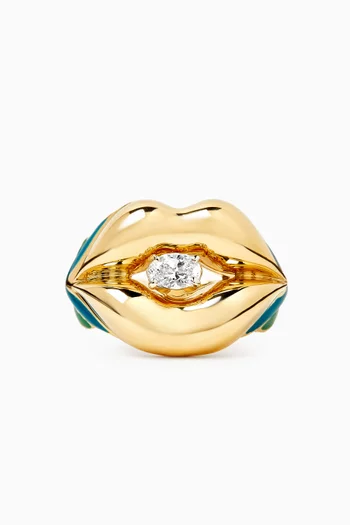 Vintage Sugar Lips Ring in 18kt Yellow Gold