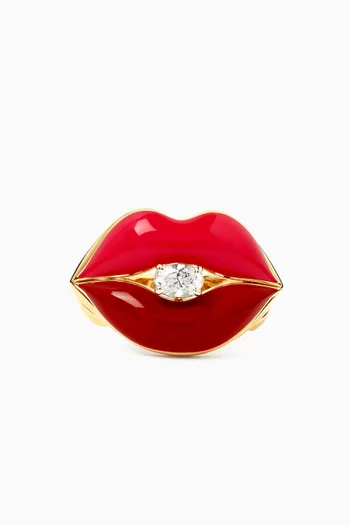 Sugar Lips Ring in 18kt Yellow Gold