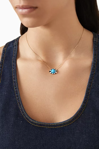 Crazy Eye Pendant Necklace in 18kt Yellow Gold