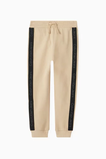 Logo Tape Sweatpants in Cotton