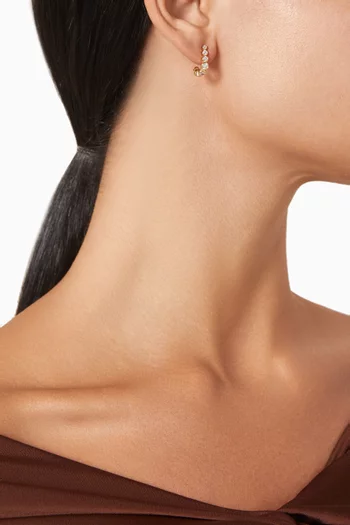 أقراط هاجي أوديت فضة إسترلينية مطلية ذهب عيار 18