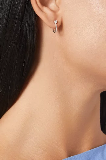 أقراط أوديت دائرية فضة إسترلينية‏