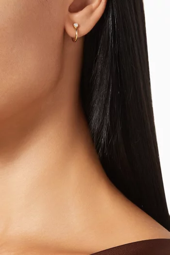 أقراط دائرية أوديت فضة إسترلينية