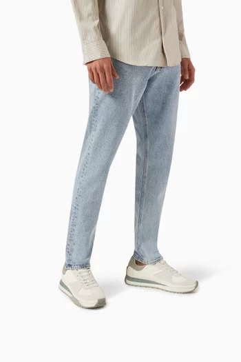 Low-top Sneakers in Mixed-material