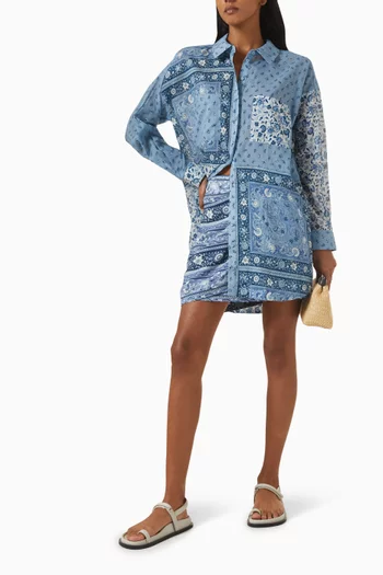 Sunshine Bandit Shirt Mini Dress