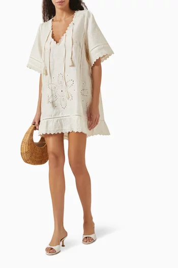 Pfeiffer Mini Dress in Linen