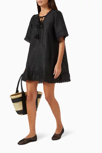 Pfeiffer Mini Dress in Linen