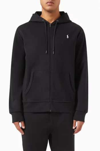 Classic Logo Zip Hoodie in Cotton-blend