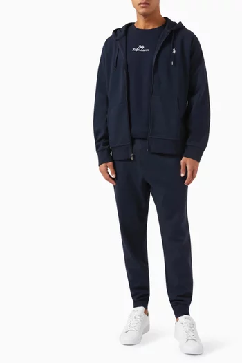 Pony Zip-up Hoodie in Cotton-blend