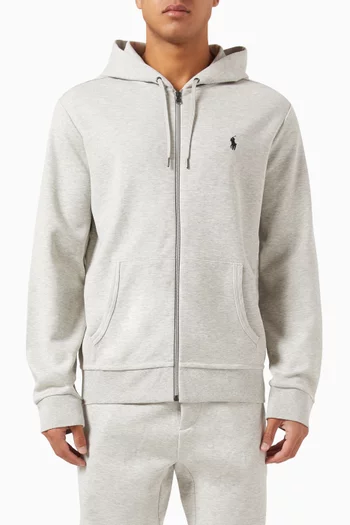 Classic Logo Zip Hoodie in Cotton-blend