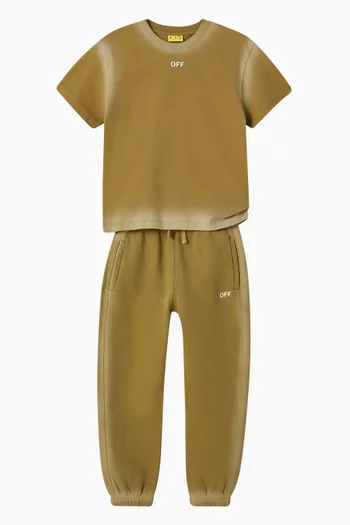 Off Stamp Sweatpants in Cotton