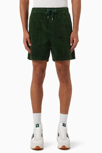 Prepster Graphic-print Shorts in Corduroy