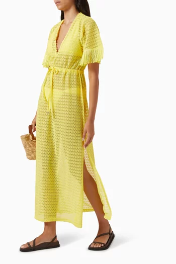 Phoebe Cover-up Maxi Dress in Crochet