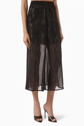 Le Klay Saint Paris Embellished Maxi Skirt
