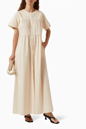 Palma Maxi Dress in Cotton-poplin